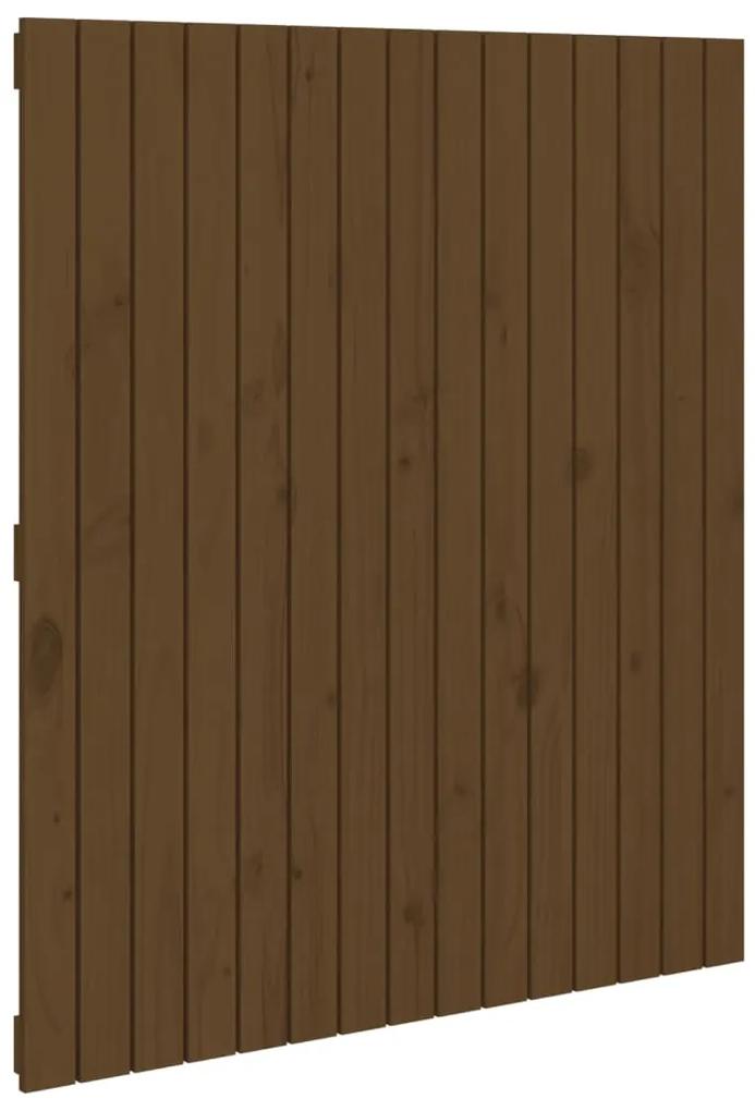 Testiera da parete miele 95,5x3x110cm in legno massello di pino