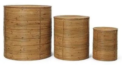 Column Storage Set of 3 Natural Stained - Ferm Living