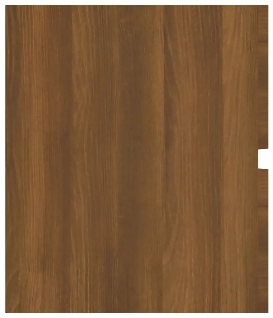 Mobile lavabo rovere marrone 100x38,5x45cm in legno multistrato