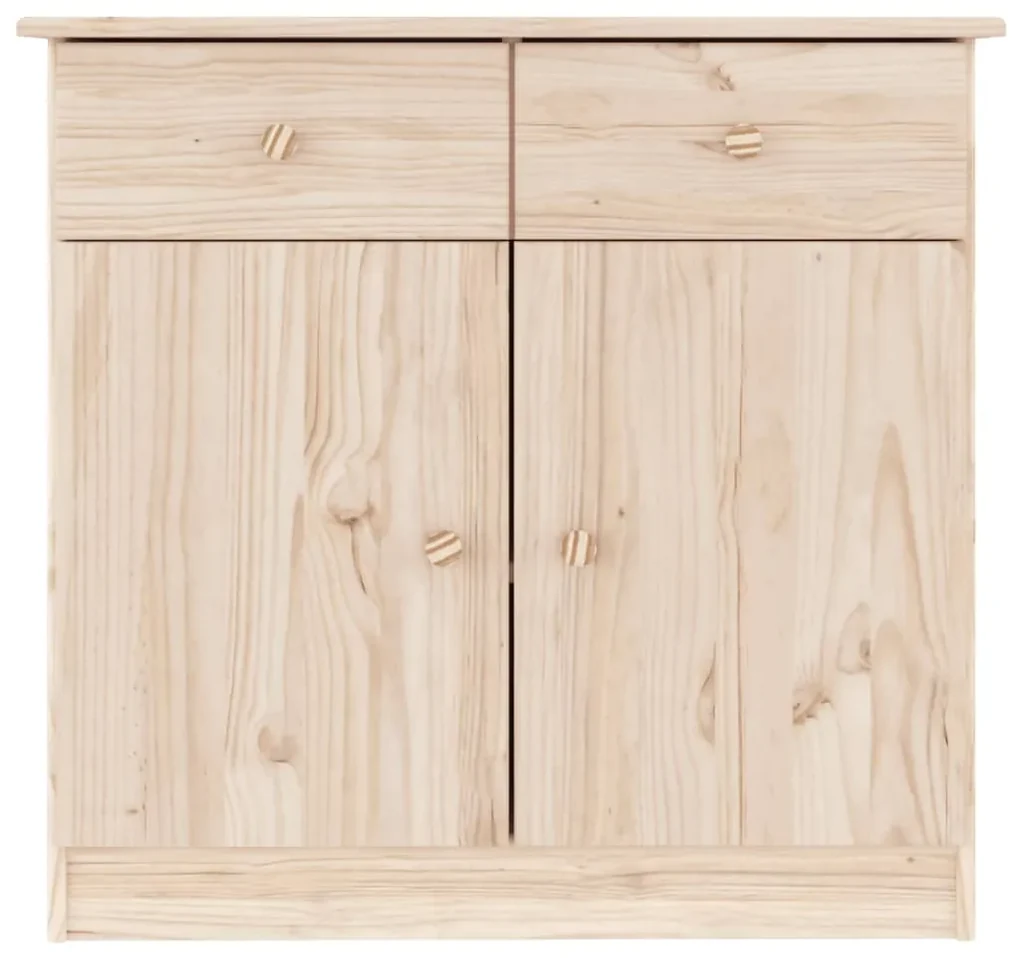 Credenza alta 77x35x73 cm in legno massello di pino