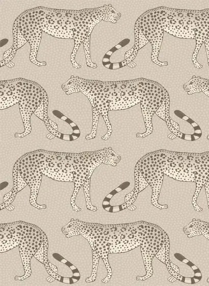 Cole & Son Carta da parati Leopard Walk - Stone