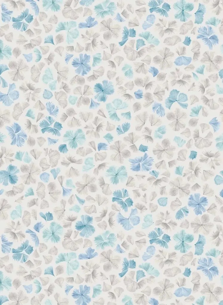 Tapete Feather Flora von Paint & Paper - Constantia Blue