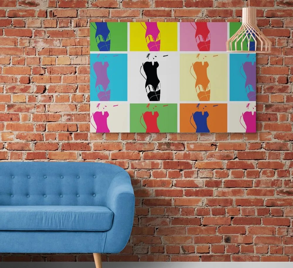 Quadro su tela – Fascino femminile pop art