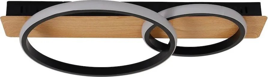 Plafoniera da soffitto LED ROWENA LED/14W/230V nero/marrone