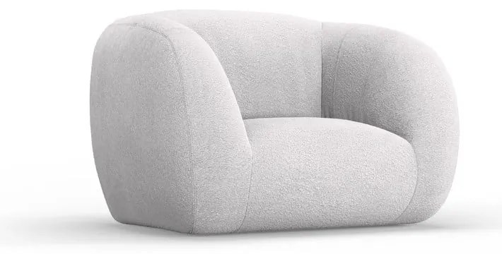 Poltrona grigio chiaro in tessuto bouclé Essen - Cosmopolitan Design