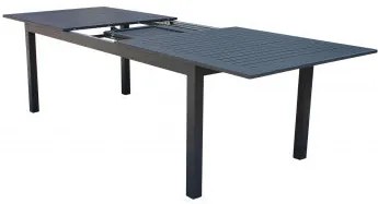 Tavolo Cuba allungabile 220/280 x 100 - Struttura in alluminio verniciato, Antracite