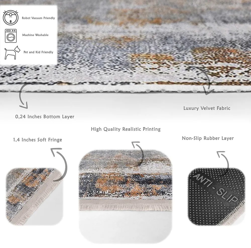 Tappeto grigio 160x230 cm - Mila Home