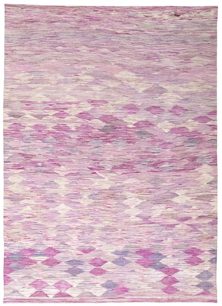 Kilim Tappeto 260x190 Rosso (Iran) Tessuto A Mano