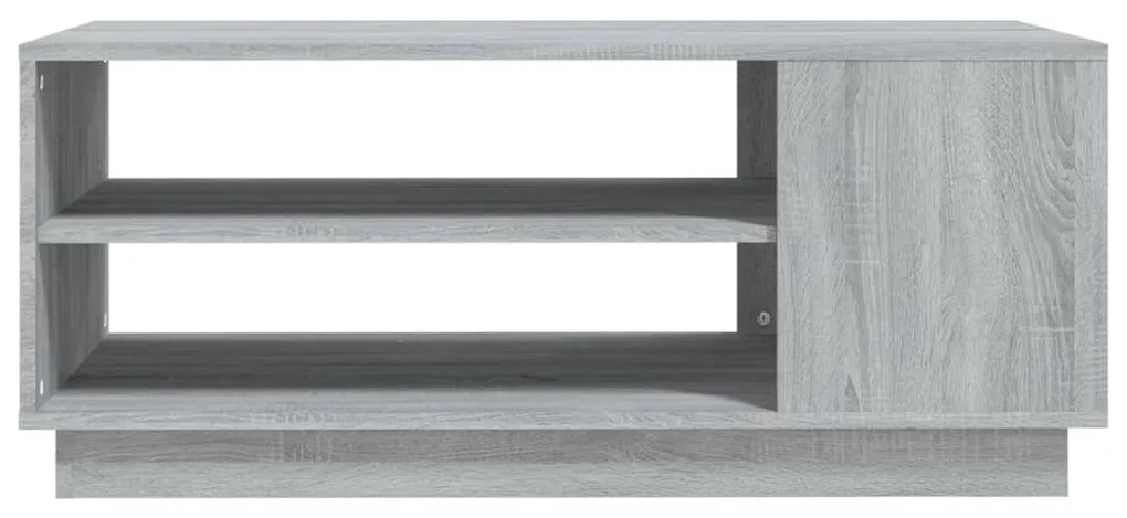 Tavolino da salotto grigio sonoma 102x55x43 cm in truciolato