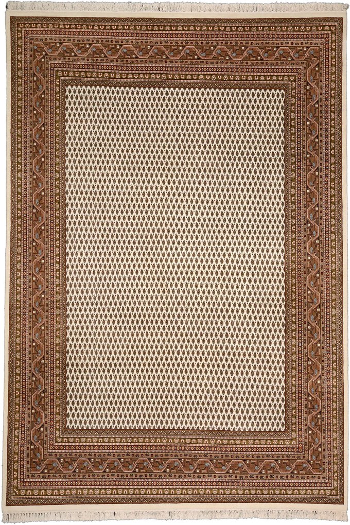 Mir Tappeto 360x250 Beige (Indian) Annodato A Mano
