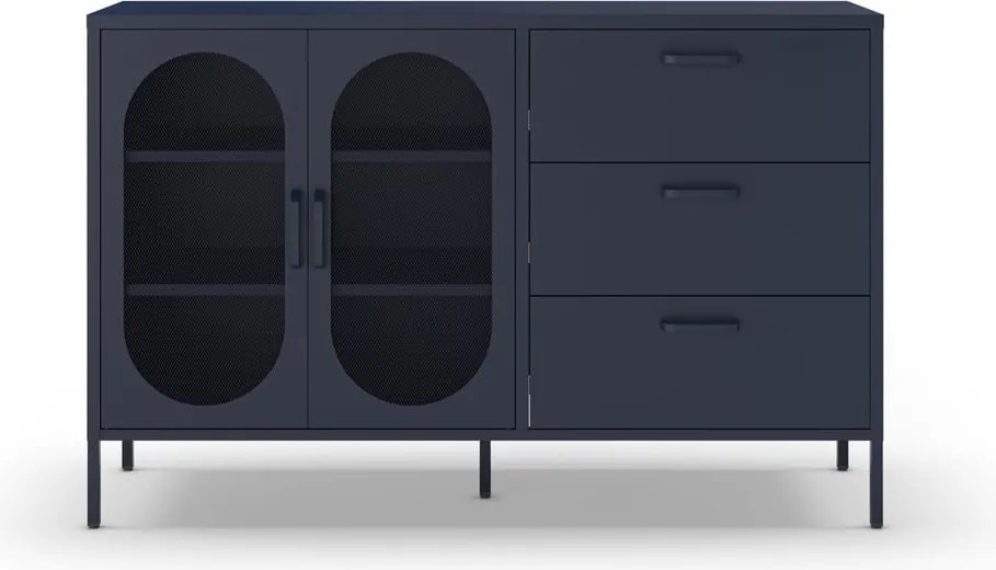 Cassettiera blu scuro 140x90 cm Diora - Marckeric