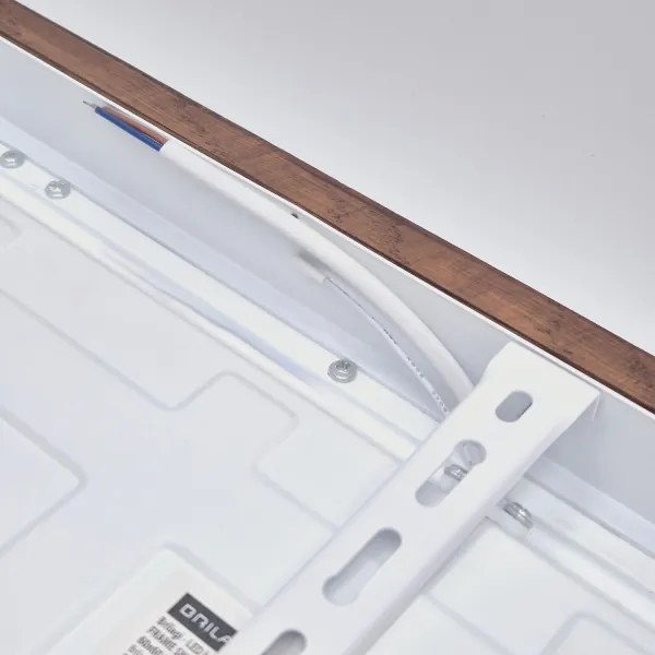 Brilagi - Lampada da bagno LED WOODY FRAME LED/40W/230V 60x60 IP44 rovere ciliegio