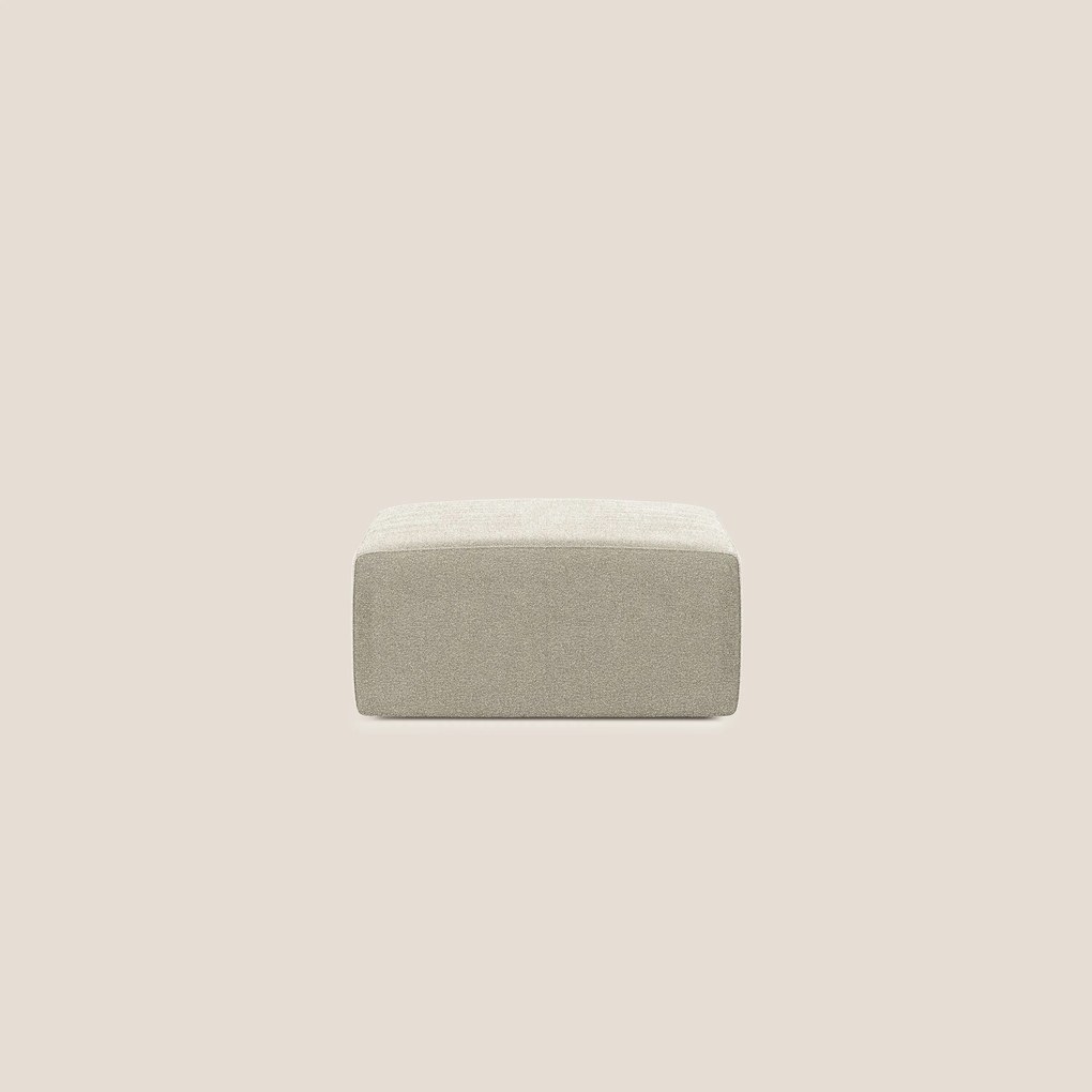 Nettuno modulo pouf in morbido tessuto bouclè T07 beige
