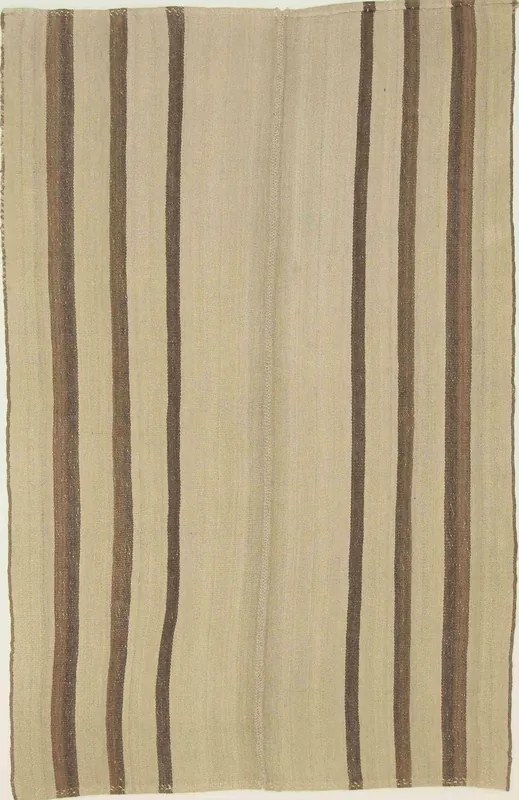 Kilim Tappeto 140x220 Rosso (Iran) Tessuto A Mano