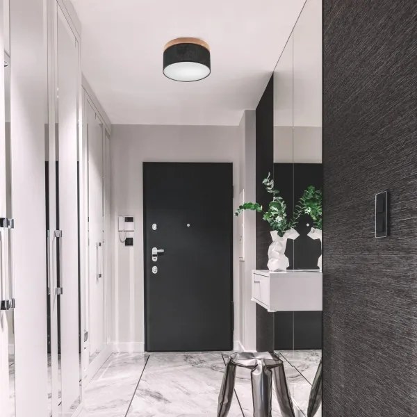 Brilagi - LED Plafoniera BELLADONNA 1xE27/15W/230V nero/quercia