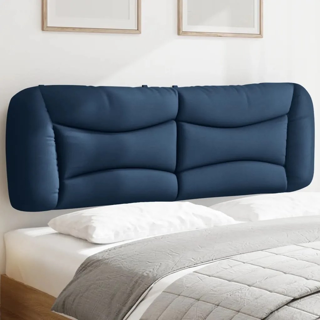 Cuscino Testiera Blu 160 Cm İn Tessuto /