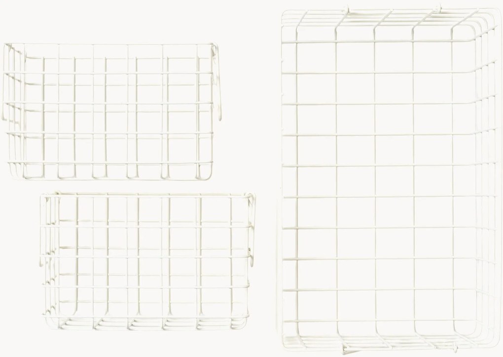 Set di 3 cestini in metallo Mustard Made