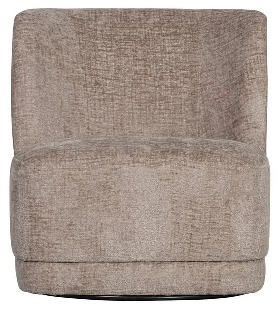 Poltrona in velluto marrone chiaro Atty - WOOOD