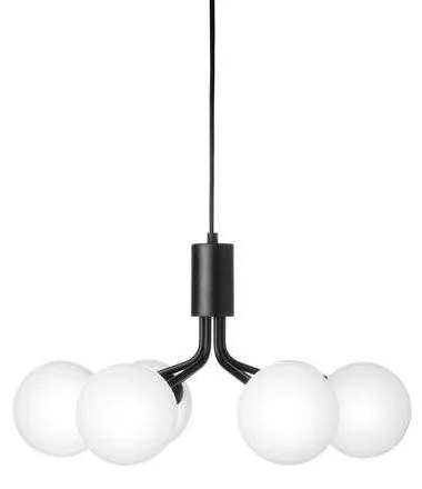 Nuura - Apiales 6 Lampada a Sospensione Satin Black/Opal Nuura