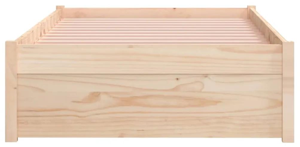 Giroletto 75x190 cm 2ft6 small single in legno massello di pino