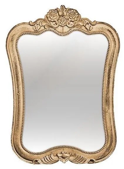 Specchio da parete 49x69 cm oro