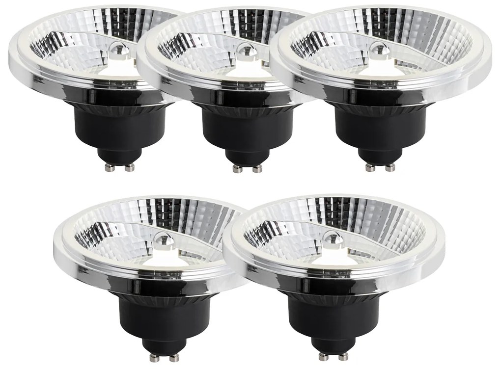 Set di 5 Lampadina LED GU10 dimmerabile 111mm 10.5W 770LM 4000K