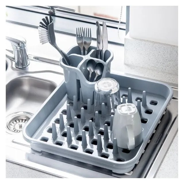 Scolaposate grigio in plastica riciclata Eco Range - Addis