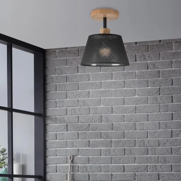 Brilagi - LED  Lampadario a plafone ANTHONY 1xE14/60W/230V quercia/nero