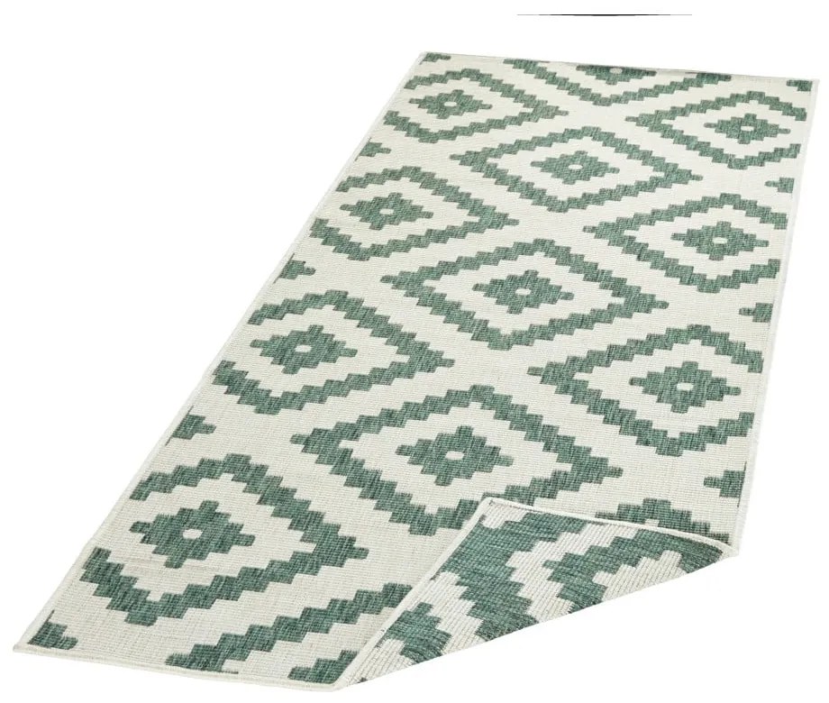 Tappeto da esterno verde e crema , 80 x 345 cm Malta - NORTHRUGS