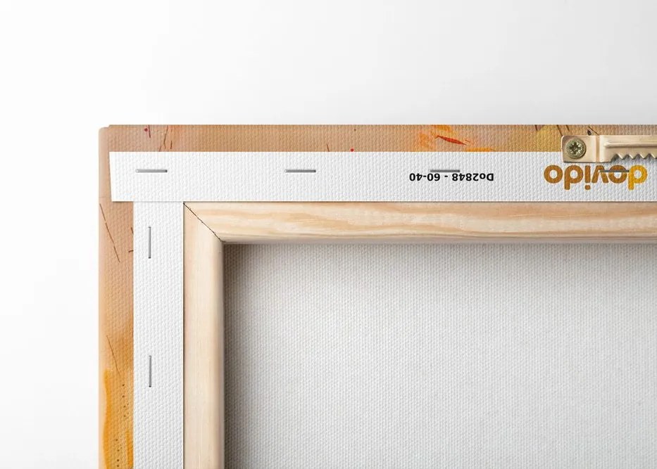 Quadro su tela – Bufalo con imitazione di pittura