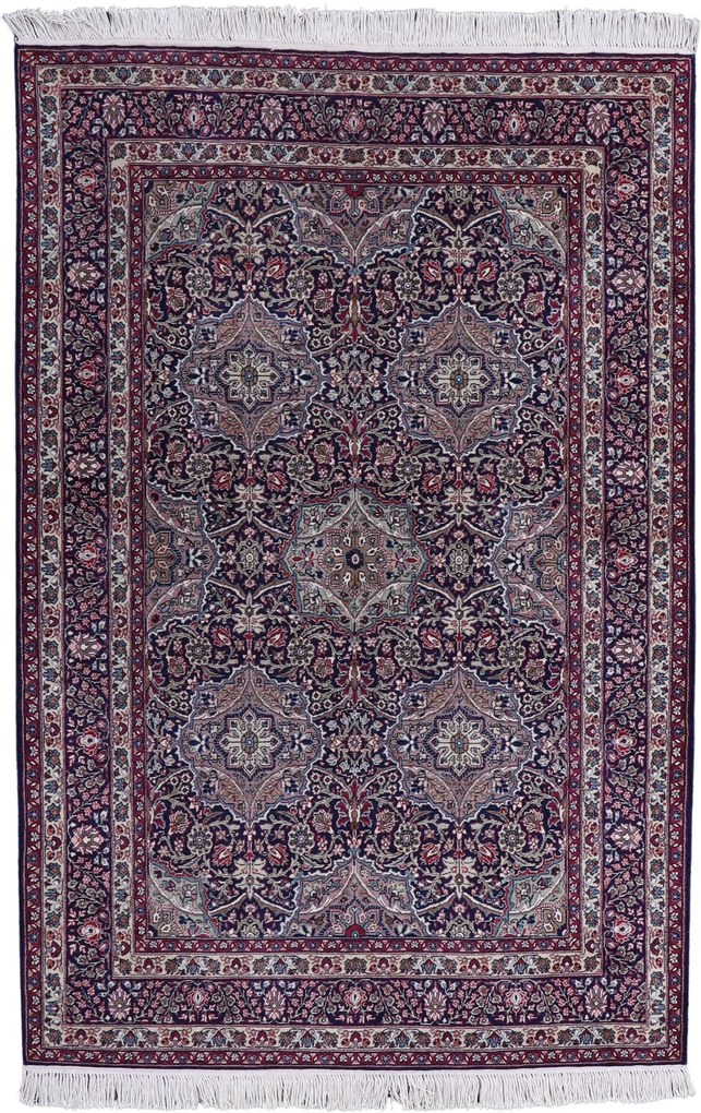 Sarouk Tappeto 130x190 (Indian) Annodato A Mano