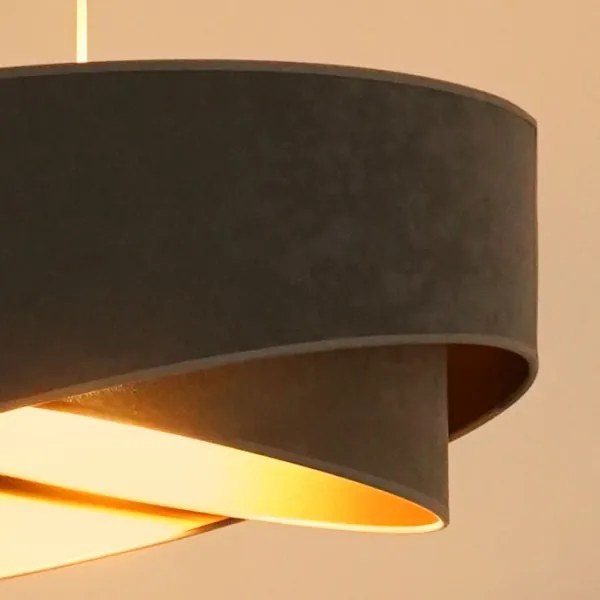 Brilagi - Lampadario LED a sospensione con filo LYRA 1xE27/15W/230V grigio/oro