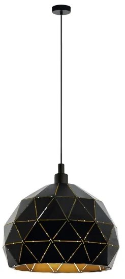 Eglo 97841 - Lampadario a sospensione con filo ROCCAFORTE 1xE27/60W/230V