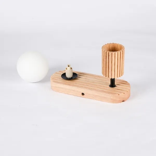 Brilagi - Faretto da parete MODERN WOOD 1xG9/5W/230V+1xGU10/8W legno
