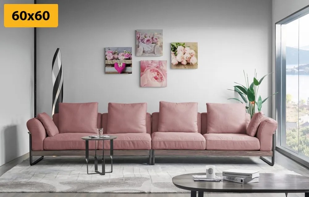 Set di quadri – Fiori in stile vintage