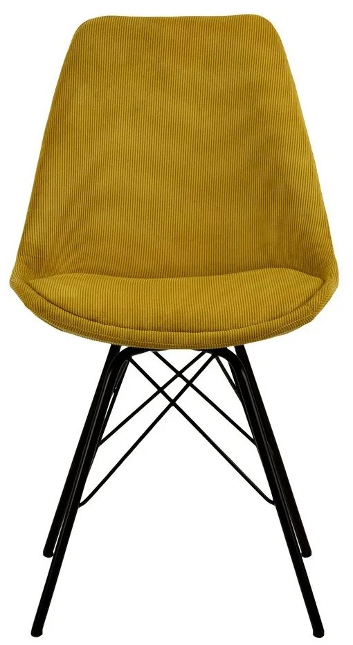 Sedia da pranzo gialla Eris - Actona