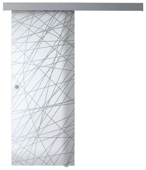 Anta per porta scorrevole Balance in vetro bianco L 96 x H 215 cm reversibile