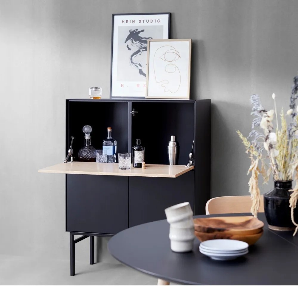 Mobile vino nero in rovere 91x111 cm Edge by Hammel - Hammel Furniture