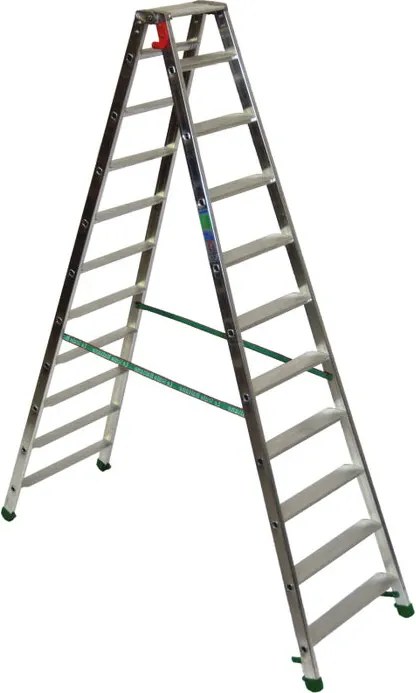 Scala FACAL doppia Dupla in alluminio 10 gradini portata massima 150 kg EN 131 per lavori fino a 3.5 m