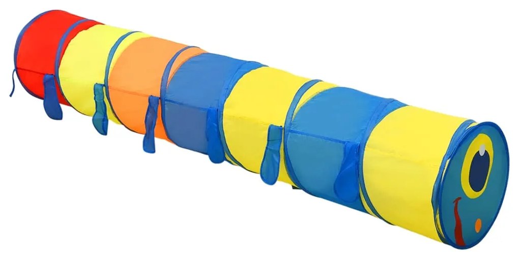 Tunnel Gioco Bambini 250 Palline Multicolore 245 cm Poliestere