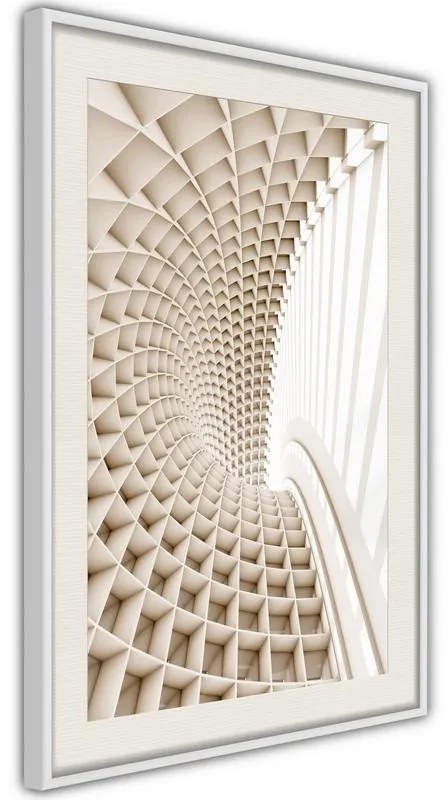 Poster  Curved Library  Cornice Quadri Cornice nera con pass-partout, Larghezza x Altezza Home decor 40x60