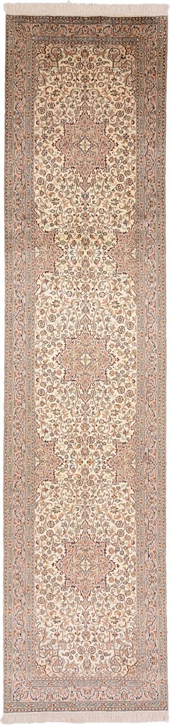Cashmere Silk Tappeto orientale 330x80 (Indian) Annodato A Mano