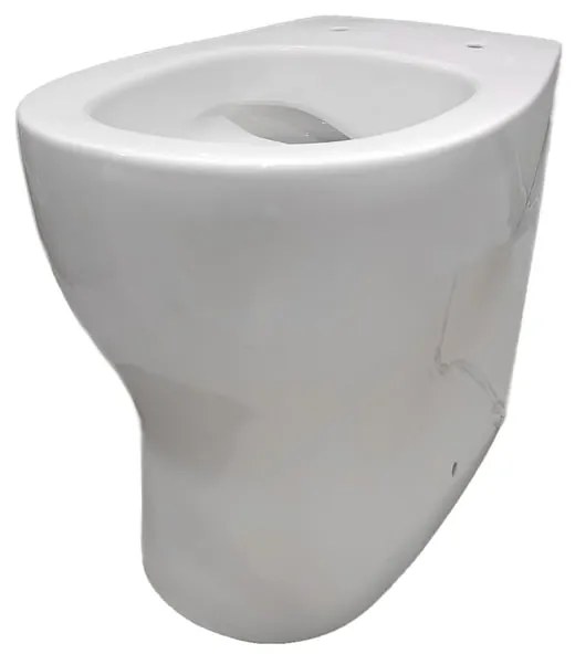 Vaso WC filomuro matty, sedile escluso P 53 x L 36 x H 42 cm bianco lucido