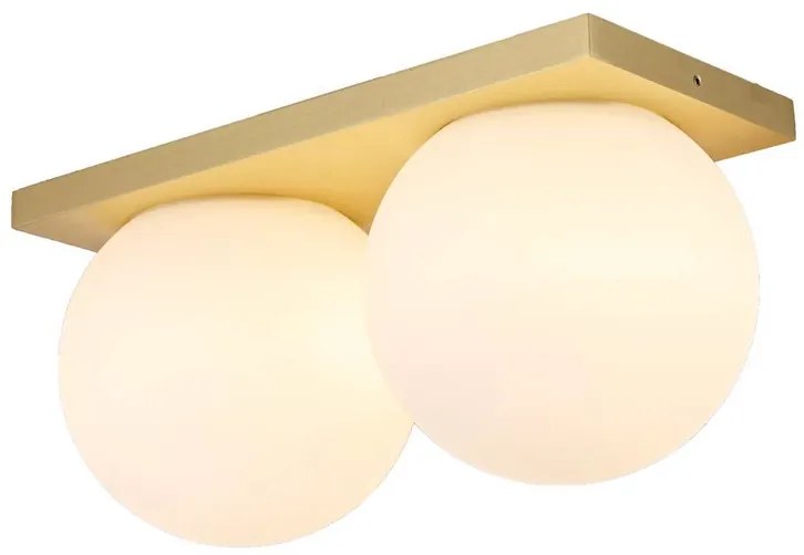 Palla C2135 LED Plafoniera  Dim-to-Warm Opale/Metallizzato - Antidark