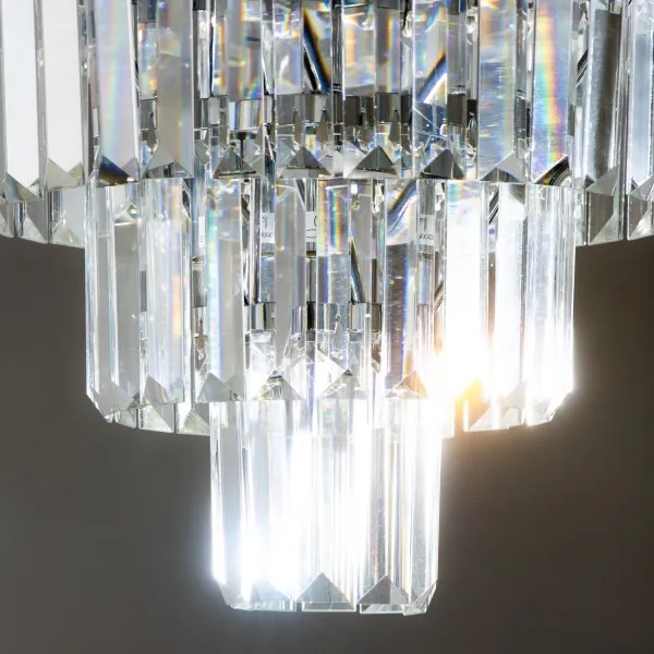 Brilagi - LED plafoniera in cristallo MOZART 5xE14/40W/230V cromo lucido