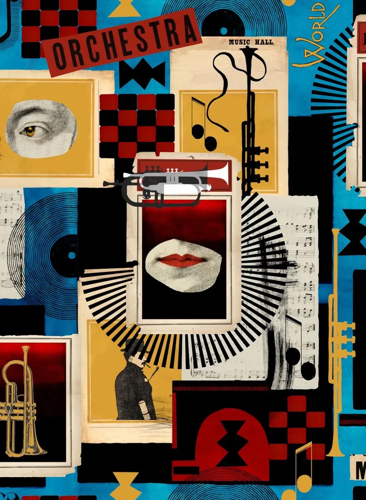 Mindthegap Carta da parati Composer Machine - WP20872