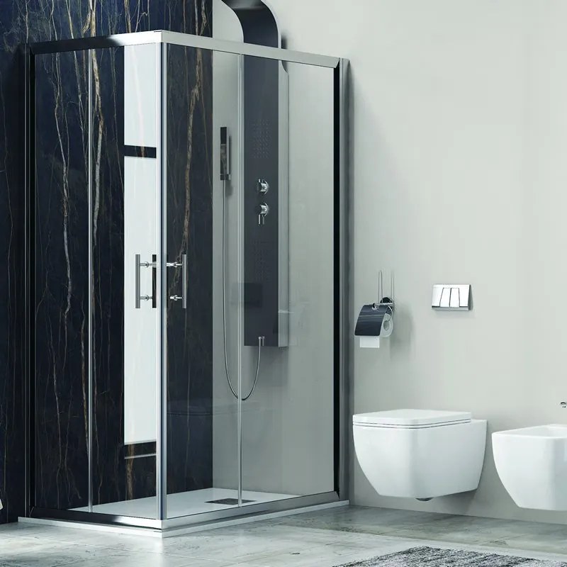 Box doccia 120x70 vetro 6mm anticalcare KF1000 - KAMALU