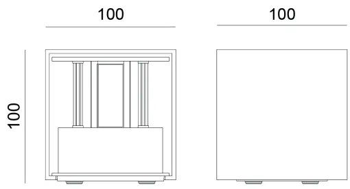 Globo 34168SA - Applique da esterno LED VERONIKA 2xLED/3W/230V IP54