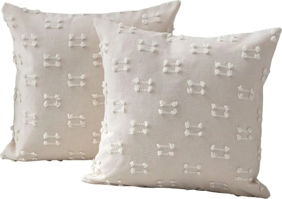 Federe decorative in set 2 pz 43x43 cm Tuffet – Mioli Decor