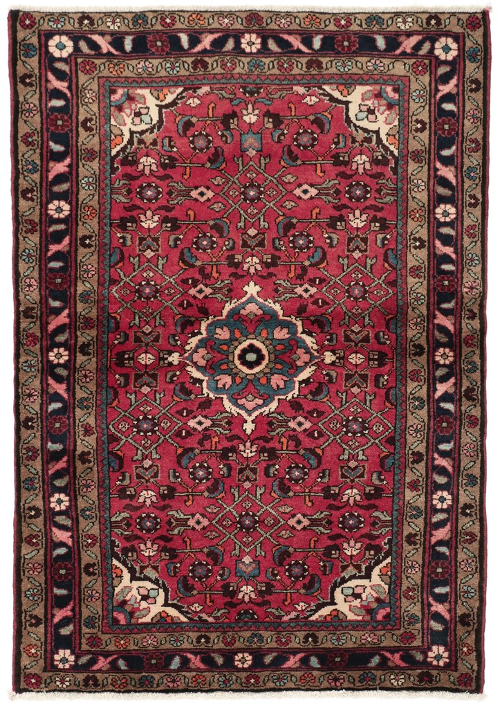 Hamedan Tappeto 110 x 160 (Iran) Annodato A Mano